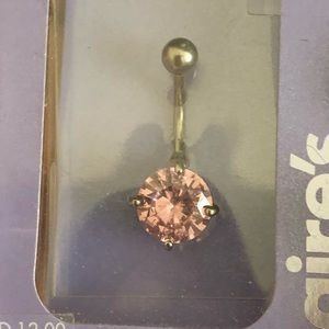 🌼PINK ICE 14 Gauge BELLYBUTTON NWT 3 carats S steel